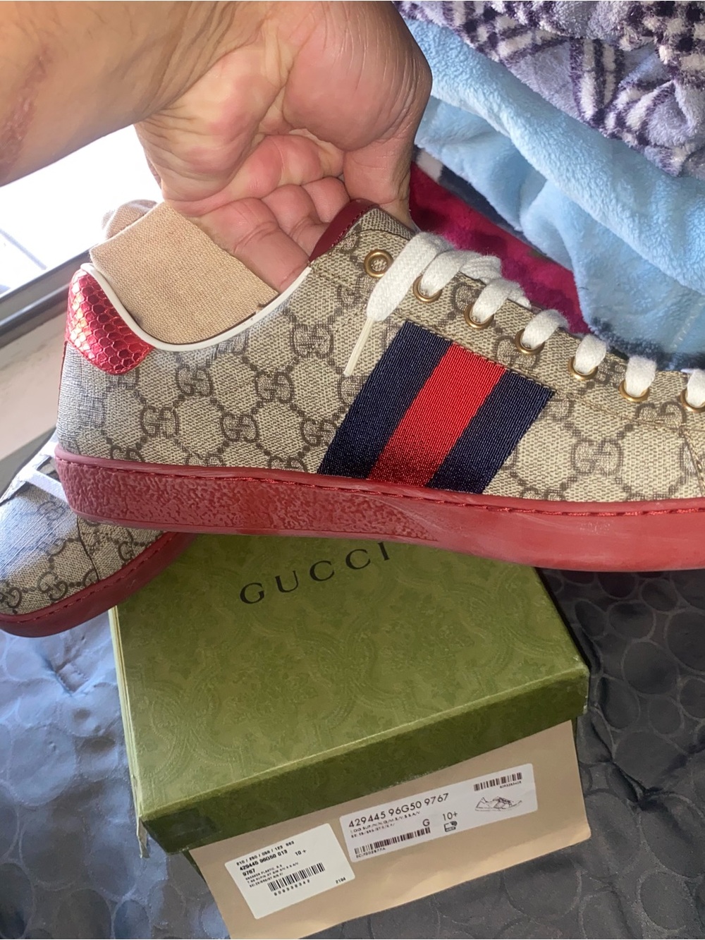 Gucci red shoes